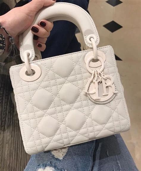 white mini dior|lady Dior mini bag.